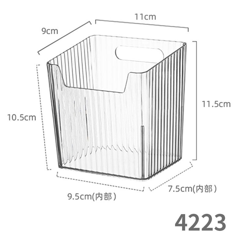Desktop Wall Hanging Storage Box with Transparent Acrylic Cosmetics Bathroom Stationery Station Kitchen Storage Rack Bedside