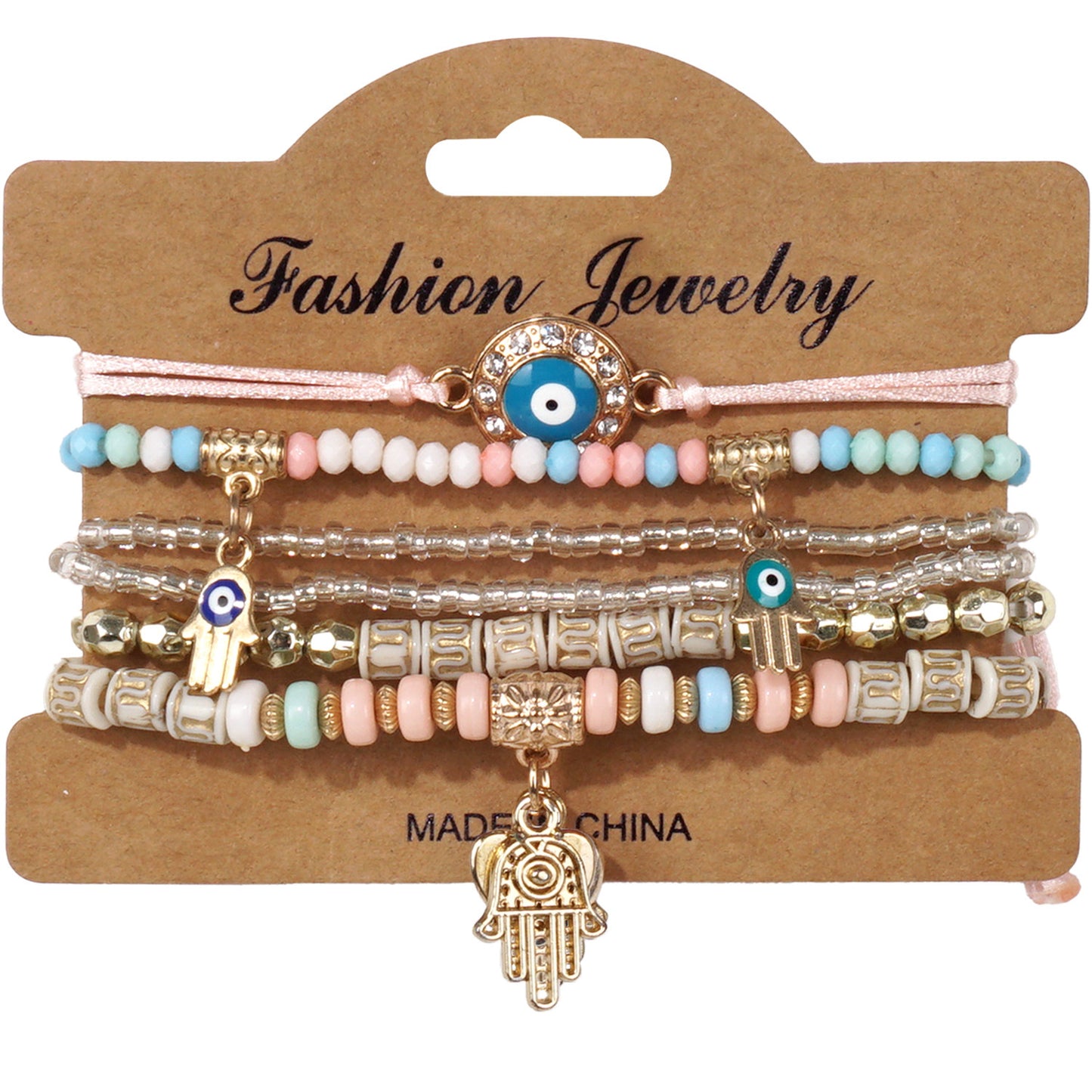European and American Cross-Border Hot-Selling New Bohemian Bracelets Creative Tassel Multi-Layer Beaded Bracelets Fashion Jewelry