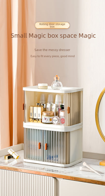 Yeya Simple and Creative Desktop Organizing Cosmetics Storage Box Living Room Entrance Desk Can Be Stacked with Makeup Storage