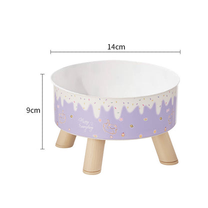 Pet Bowl Anti-overturning Cat Bowl Pet Stainless Steel Dog Bowl Cat Neck Protection High Foot Bowl Dog Food Utensils Cross-border New