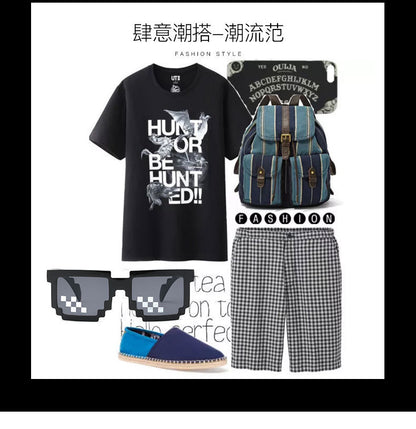 Internet Celebrity Mosaic Party Glasses Male Funny Artifact Student Performance Black Sunglasses Female Personalized Pixel Sunglasses