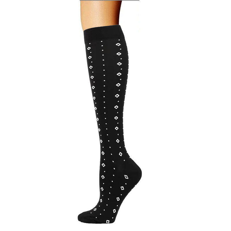 Cross-border calf compression socks sports stockings Amazon compression socks European and American pressure calf socks riding thin leg socks