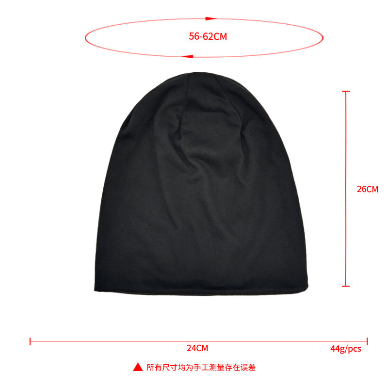 Cross-Border New Style Solid Color Slouchy Beanie, Popular Double-Layer Pullover Hat, Thin Postpartum Hat, Cold Weather Hat Wholesale