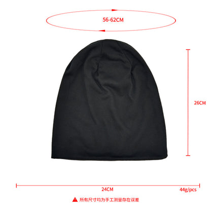 Cross-Border New Style Solid Color Slouchy Beanie, Popular Double-Layer Pullover Hat, Thin Postpartum Hat, Cold Weather Hat Wholesale