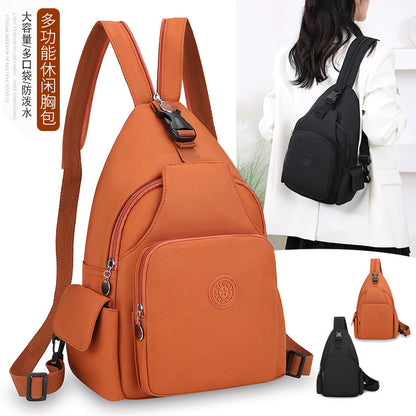 Fashion Chest Bag Backpack Fashion Trend 2024 New Women's Chest Bag Casual Anti-splashing Bag Multifunctional Chest Bag