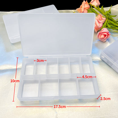 Jewelry Box Jewelry Storage Box Anti-oxidation Box Earrings Card Transparent Multi-compartment Portable Multifunctional Storage Box
