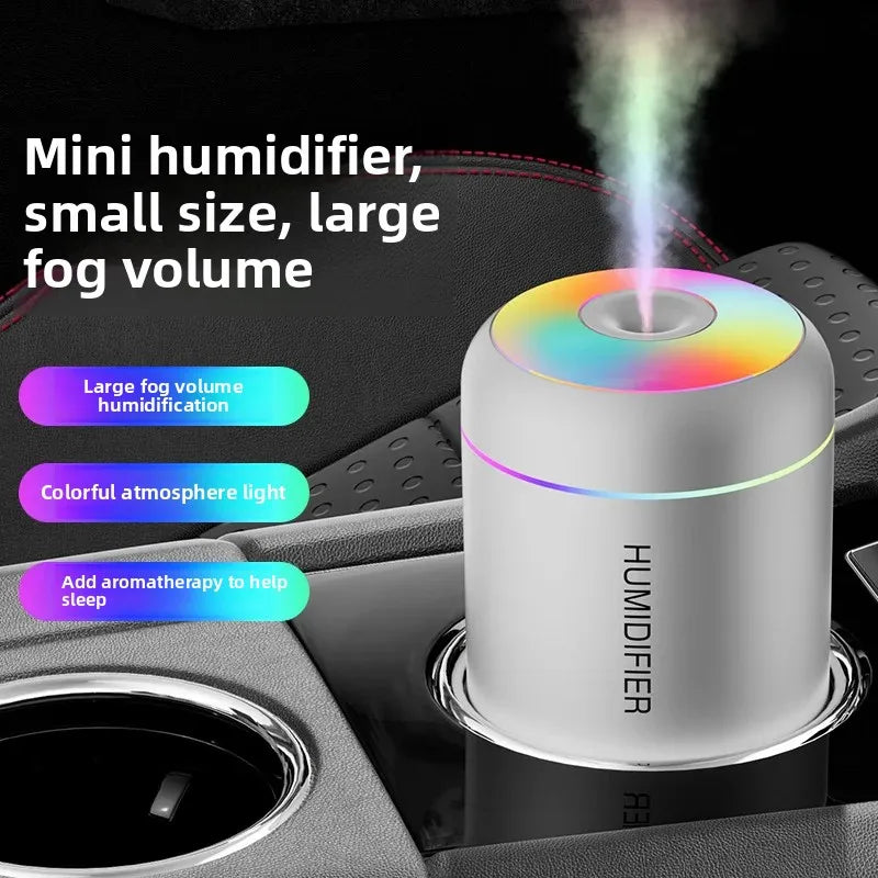 Mars Cannon Ash Humidifier USB Mini Car Small Silent Heavy Fog Colorful Atmosphere Light Home Air-Conditioned Room