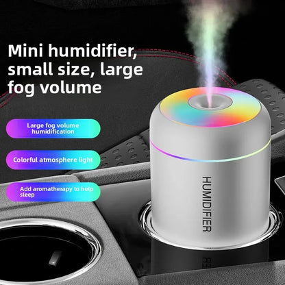 Mars Cannon Ash Humidifier USB Mini Car Small Silent Heavy Fog Colorful Atmosphere Light Home Air-Conditioned Room