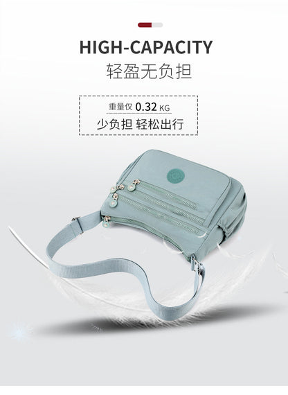 Nylon Cloth Multi-Layer Shoulder Bag Lightweight Simple Casual Crossbody Bag 2025 New Large Capacity Mother's Money Bag