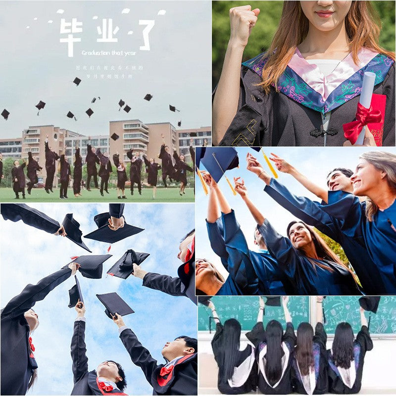 Factory Direct Sales Graduation Season Ribbon Ceremonial Shoulder Strap Solid Color Graduation Ceremonial Ribbon Honor Award Shawl Tassel Gold Stamping
