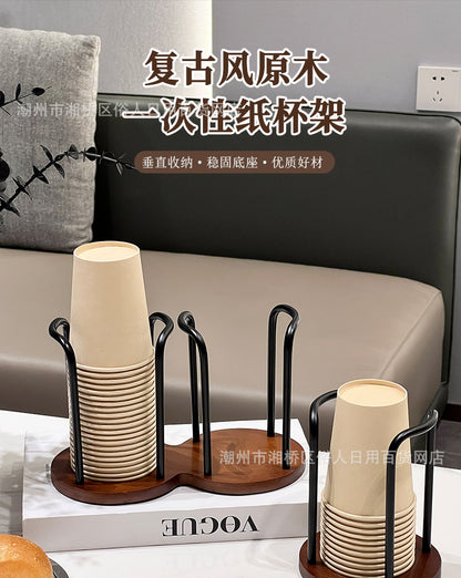 High-value Paper Cup Holder Disposable Cup Taker Desktop Coffee Table Storage Rack Tea Cup Coffee Cup Cup Holder