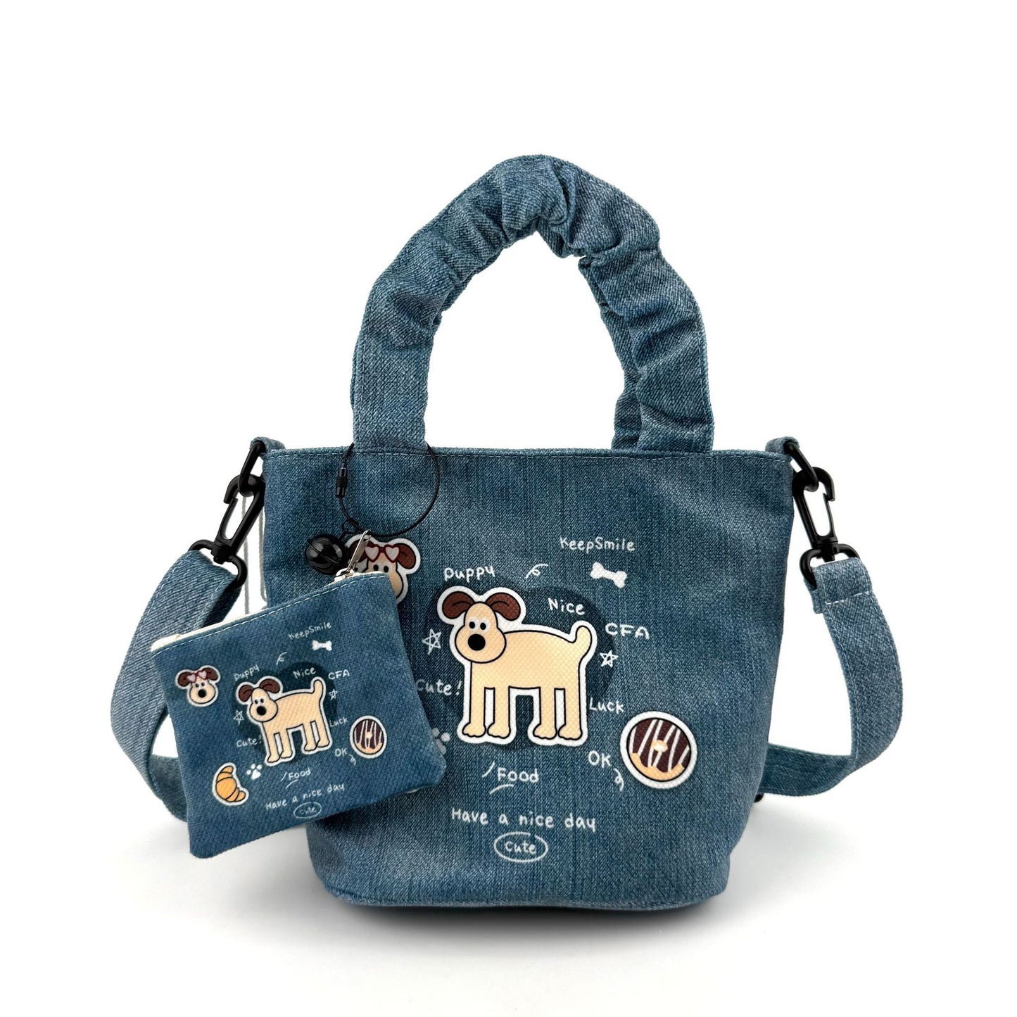 In-Stock New Small Cloth Bag Ins Cute Cartoon Women's Summer Cloth Bag Handbag Casual Tote Bag Upgrade