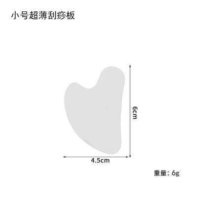 Factory direct stainless steel large heart-shaped scraping plate hand face scraping metal massage beauty tools wholesale