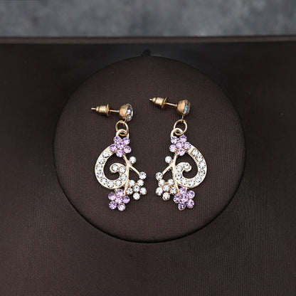 Korean Bride Necklace Earrings Two-piece Decorations Wedding Yarn Wedding Jewelry Wedding Accessories Dance Studio