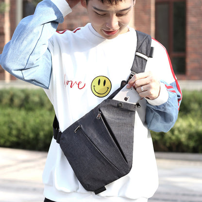 Chest Bag Men's Distinctive Shoulder Crossbody Bag Fashion Cross Bag Multifunctional Sports Fashion Underarm Bag Men's Chest Bag