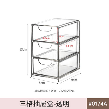Enlarge 40cm Long Transparent Box Narrow Long Square Storage Box 15cm Wide Water-tight Drawer Finishing