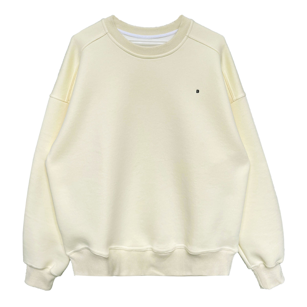 Luxi Simple Profile Loose BF Solid Color Lazy Pullover Sweatshirt Women's ins Letter Embroidered Long-sleeved Top 2267