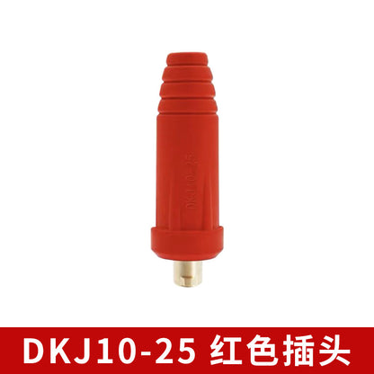 Welding Machine Quick Connector Dkj25-35-50-70 Square All-Copper European Quick-Plug Welding Head Cable Connector