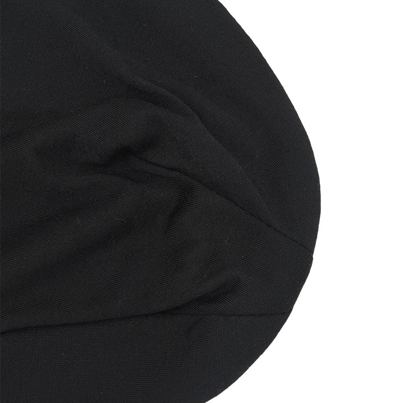 Cross-Border New Style Solid Color Slouchy Beanie, Popular Double-Layer Pullover Hat, Thin Postpartum Hat, Cold Weather Hat Wholesale