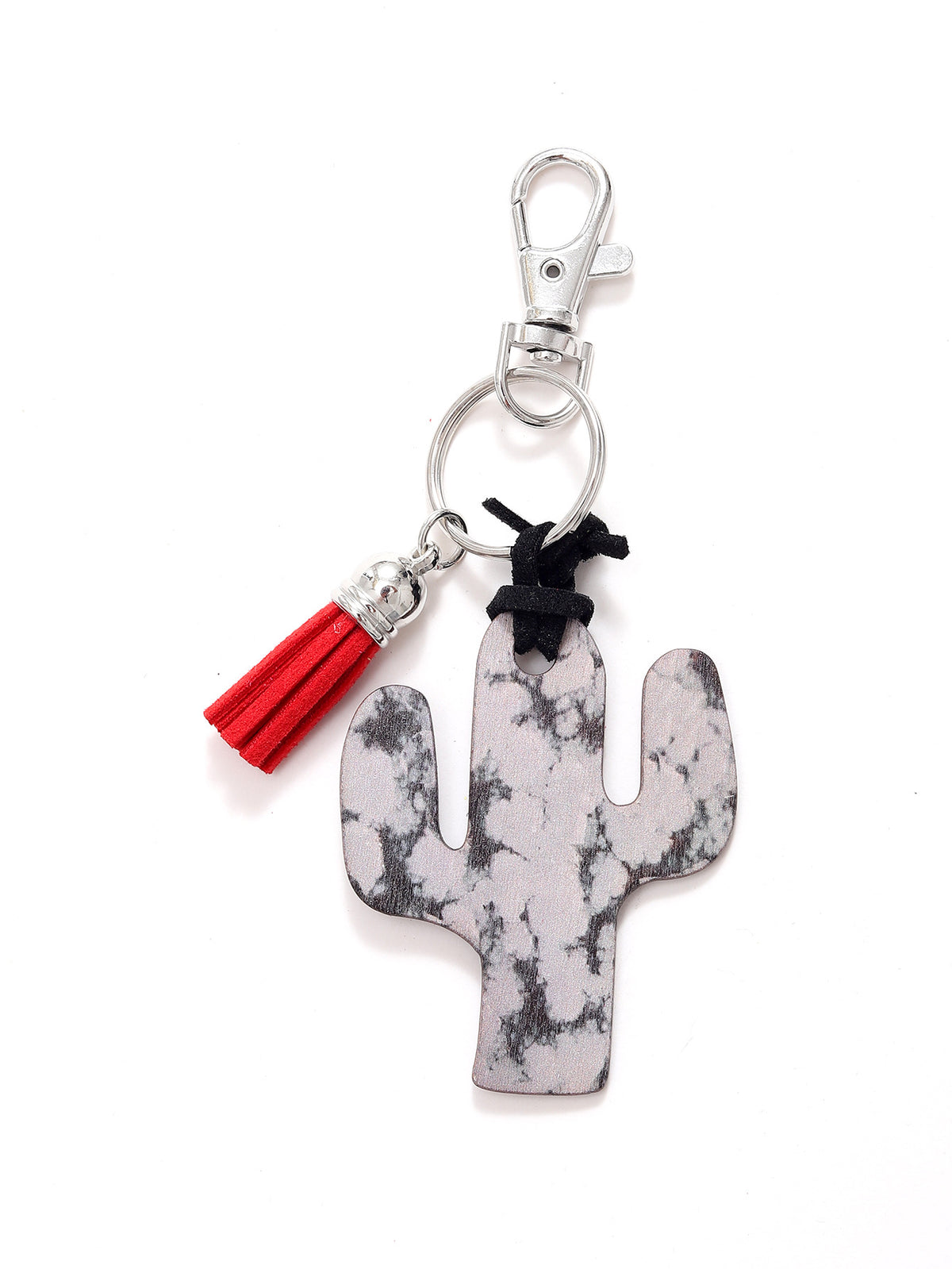 New Wooden Cactus Keychain Leopard Flower Rainbow Sunflower Striped Printed Bag Car Pendant