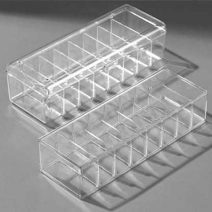 Enlarge 40cm Long Transparent Box Narrow Long Square Storage Box 15cm Wide Water-tight Drawer Finishing