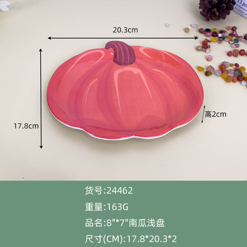 Wanshan melamine plate factory wholesale cross-border European and American dried fruit snack plate home creative pumpkin shape Christmas plate