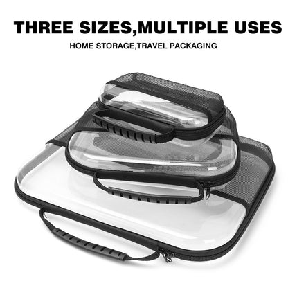 2025 Cross-Border Amazon Pet Mesh Tote Bag Zipper Mesh Storage and Sorting Bag Storage Bag Cross-Border Hot Seller