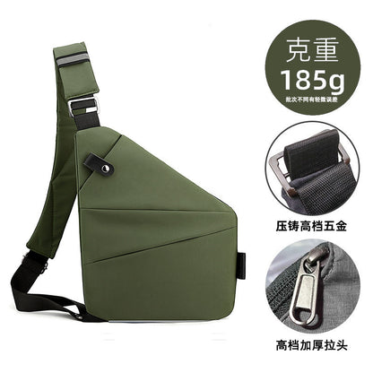 Chest Bag Men's Distinctive Shoulder Crossbody Bag Fashion Cross Bag Multifunctional Sports Fashion Underarm Bag Men's Chest Bag