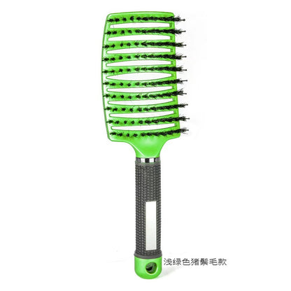 Cross-border Hot Pig Mane Big Bend Comb Fluffy Curly Hair Styling Comb Anti-static Hair Comb Home Hair Massage Comb