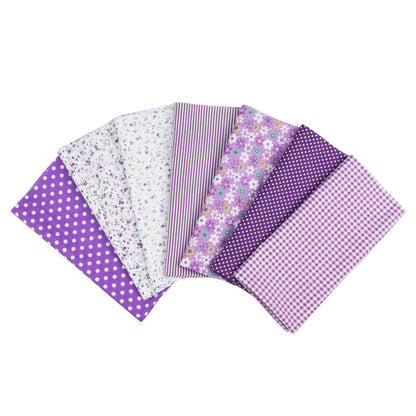 7 Color Patchwork Cloth Group Plain Flower Cloth Broken Plaid Dot DIY Cotton Small Fresh Plant Printing Cloth