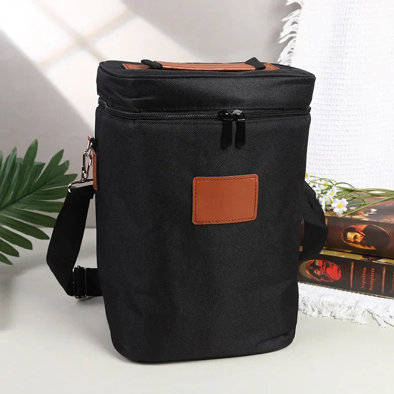 lunch bag red wine thermos bag 4 bottles wine cold ice bag outdoor picnic bag picnic bag