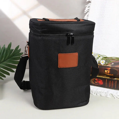 lunch bag red wine thermos bag 4 bottles wine cold ice bag outdoor picnic bag picnic bag