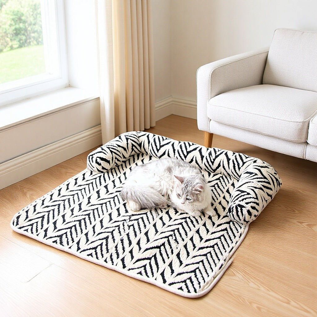 Cross-Border Hot-Selling Anti-Scratch Pet Mat, New Plush Thickened Non-Slip Sofa Dog Bed, Pet Supplies
