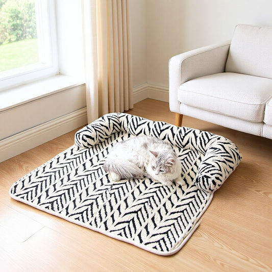 Cross-Border Hot-Selling Anti-Scratch Pet Mat, New Plush Thickened Non-Slip Sofa Dog Bed, Pet Supplies
