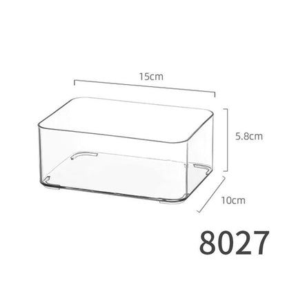 Food-Grade Storage Box, Acrylic Refrigerator Storage, Desktop Book Storage Box, Student Dormitory Sundries, Facial Mask Organization