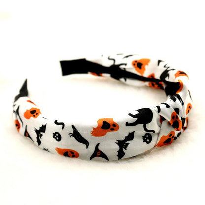 Cross-border wholesale Amazon Halloween pumpkin knotted hairband high cranial top headband hairpin high sense hair cave hair accessories