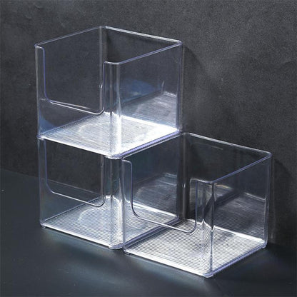 Desktop Storage Box Dormitory Cosmetics Transparent Basket Acrylic Drawer Mask Organizer Box Snack Sundry Storage Rack