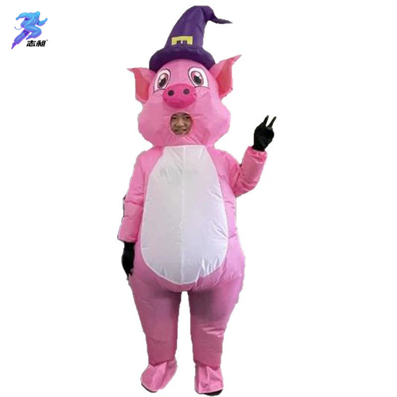 Cross-Border Hot Selling Christmas Tree Inflatable Suit Props Adult Christmas Tree Cosplay Holiday Costumes
