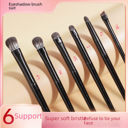 Eye shadow brush 6 piece set wholesale eye makeup lying silkworm eyeliner blade eye details eye set brush makeup brush beginners