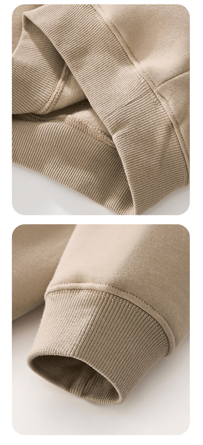 Cai Xiang Island Men's Clothing | Autumn and Winter Cross-Border American-Style Fleece Hoodie Men's Street Fashion Hooded Sweatshirt with Drawstring