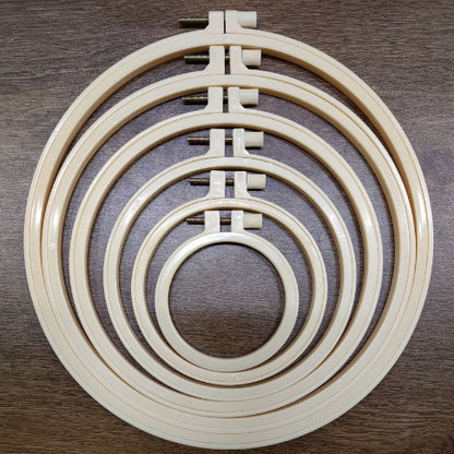 DIY embroidery ring ornaments plastic embroidery inner ring adjustable embroidery cross embroidery imitation bamboo imitation wood embroidery manufacturers wholesale