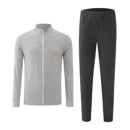 New Badminton Uniform Jacket Black and White Suit Men's and Women's Long-Sleeved Volleyball Uniform Table Tennis Uniform Competition Training Uniform