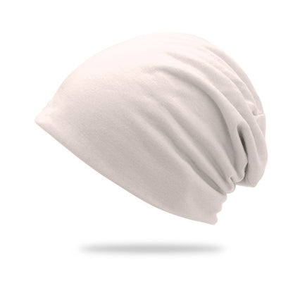 Cross-Border New Style Solid Color Slouchy Beanie, Popular Double-Layer Pullover Hat, Thin Postpartum Hat, Cold Weather Hat Wholesale