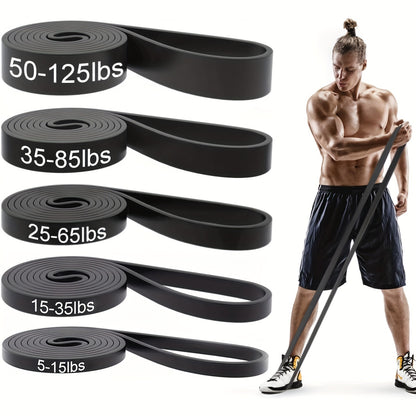 Fitness elastic belt pull-up resistance belt strength training elastic rope men's and women's yoga stretch auxiliary tension belt