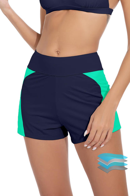 Summer Bag Hip Slim-fit Elastic Yoga Fitness Sports Beach Swimming Flat Angle Menstrual Pants with Briefs