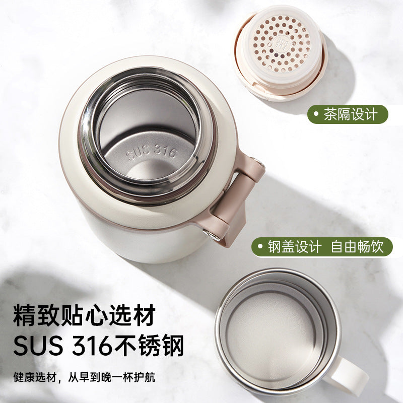 Foreign Trade Christmas Gift Thermos Cup, Large Capacity Water Bottle, Outdoor Sports Water Bottle, Cold-Keeping Ice Cup, Customizable
