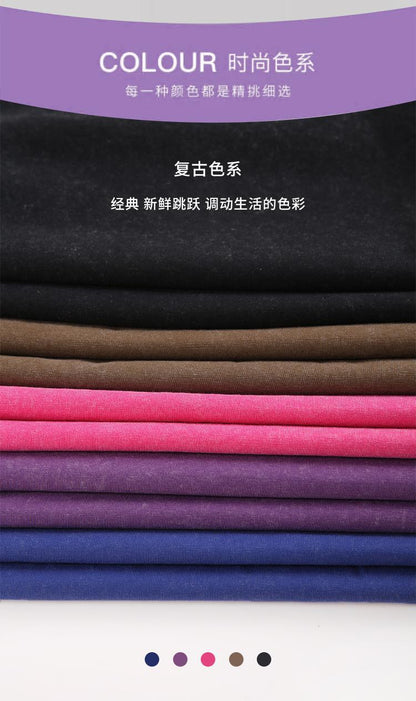 Trendy Brand Heavyweight Pure Cotton Terry 400g Washed Distressed Crew Neck Sweatshirt Hoodie Retro Sweatshirt with Printed Logo