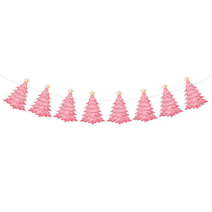 Amazon New Product Party Supplies Christmas Flag Set Christmas Garland Banner Venue Decoration