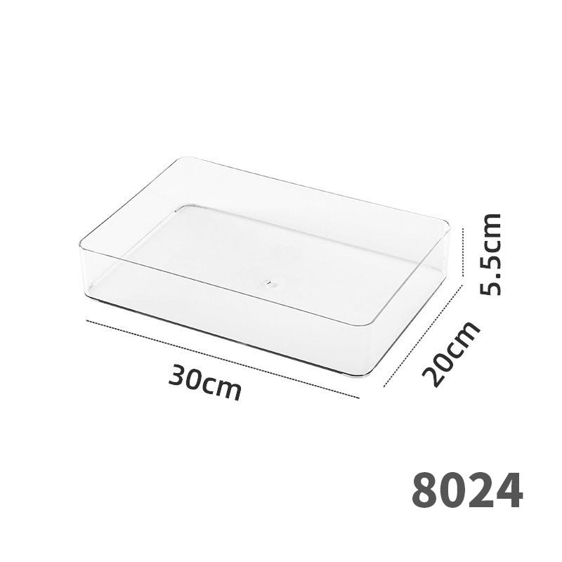 Enlarge 40cm Long Transparent Box Narrow Long Square Storage Box 15cm Wide Water-tight Drawer Finishing