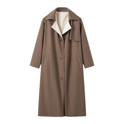 Long Style Temperament Woolen Coat Women